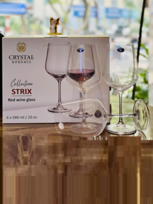 Ly Rượu Vang Crystal Bohemia Strix 580ml