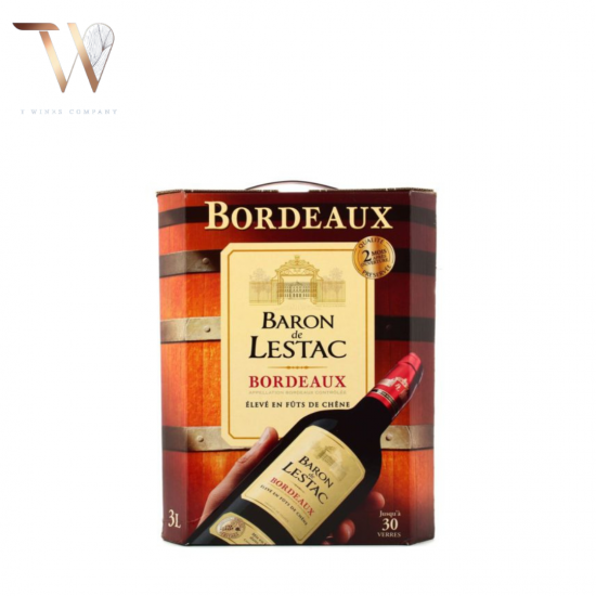 Vang Bịch Bordeaux Baron De Lestac 3 lít